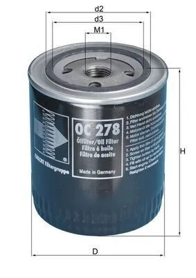 Obrázok produktu pre Olejový filter Mahle pre Opel Frontera Omega