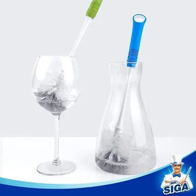 Immagine prodotto di Spazzola per bottiglie con manico lungo, grande, in plastica