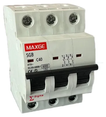 Produktbild von 3P 25A Elektrisches Schutzgerät: Sichern Sie Ihre Installation mit diesem dreipoligen Schalter. Ideal für Hochstromschaltungen, bietet Sicherheit in Ihrem Zuhause oder Geschäft.