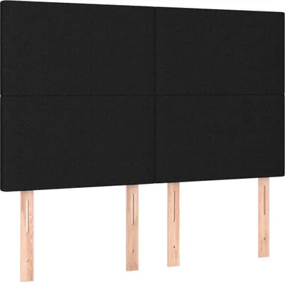 Produktbild von Kopfteil Schwarz 144x5x118/128 cm Stoff