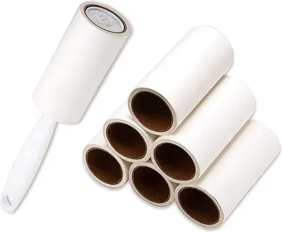 Produktbild von Anti-Fussel-Roller, klebrige Bürste mit Tierborsten, Anti-Fussel-Haftbürste für Kleidung, Teppiche, Autositze, Staub.