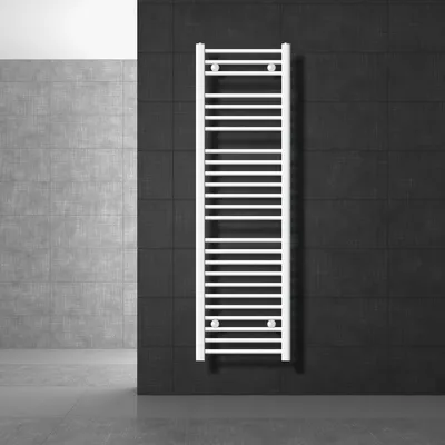 Zdjęcie produktu dla LuxeBath grzejnik łazienkowy Sahara, 400x1500 mm, biały, prosty z podłączeniem bocznym, bez elementu grzejnego