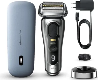 Produktbild von Braun Series 9 9527s, Folienschaber, Schwarz, Silber, LED, 0,05 mm, Akku, Box