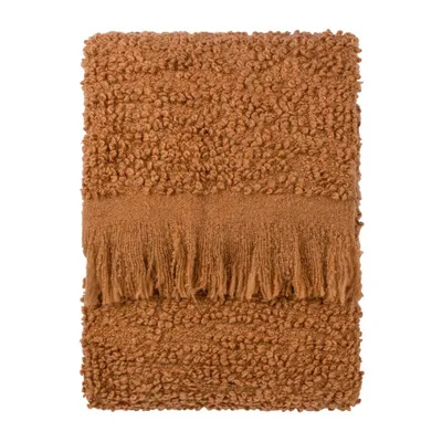 Immagine prodotto di Yard - Guaina "Ulsmere", bouclé, frange RV3359 (180 cm x 130 cm) (colore zenzero)