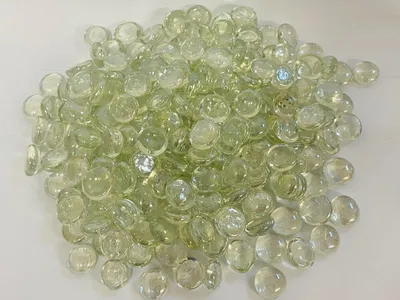 Dekokiesel klar 1 kg, ca. 1,5–1,7 cm, Glas, 1000 Stück