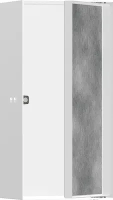 Produktbild von hansgrohe XtraStoris Rock Wandnische 150x300x100mm, m befl. Tür, mattweiß