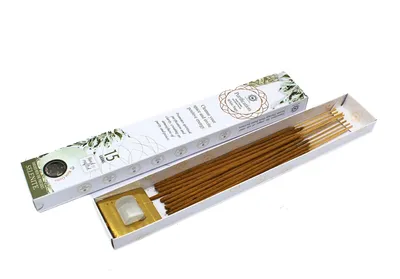 Produktbild von Green Tree Gemstone Räucherstäbchen "Purification", Weißer Salbei – Selenit, 15g