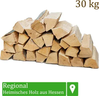 Produktbild von Dřevo na podpal Dřevo na podpal 30 kg Pro kamna a krb Ohnivá mísa Gril Buk Dřevo na podpal Buková polena Dřevo 25 cm Flameup