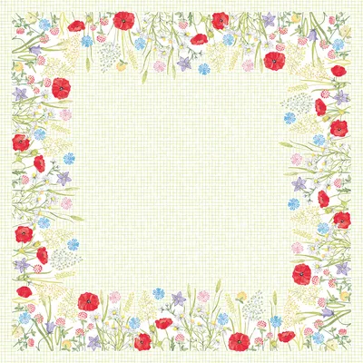 Produktbild von Airlaid Tischdecke Susanne, 80 x 80 cm, 20 Stück - Mank - Floral