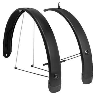 Zdjęcie produktu dla Zestaw błotników Eurofender Tempo Square 28 cali 65 mm - czarny