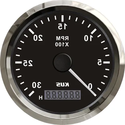 Productafbeelding van Toerenteller met Urenteller - Motor Toerenteller - Motoren Monitoren - IP67 Waterdicht - 85mm - Zwart