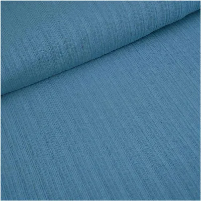 Bio Leinenstrick Baumwollstoff ab 0,5x1,5m Leinen-Stoff Baumwolle Meterware hellblau