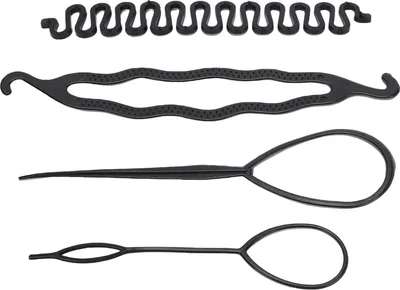 Immagine prodotto di Set di 4 accessori per acconciature a coda di cavallo, rotoli e loop per donne