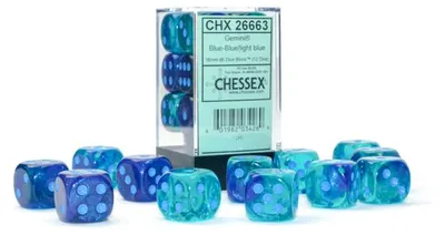 Produktbild von Asmodee 26663, Würfelsatz, Blau, Unisex, Deutschland, Vereinigte Staaten, 16 mm, 16 mm