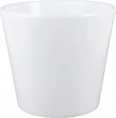 Produktbild von Keramischer Blumentopf weiß 13 cm