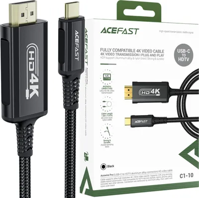 Obrázok produktu pre Kábel Acefast C1 Wideo Usb-C / Hdmi 4K 60Hz Hdr 1,8M - Čierny