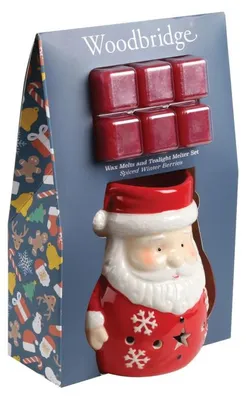 Obrázek produktu pro Dárková sada – svíčka Spiced Winter Berries a aroma lampa Mikołaj Woodbridge