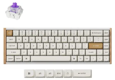 Zdjęcie produktu dla Keychron K6 HE K6H-Q1 klawiatura magnetyczna do gier, bezprzewodowa