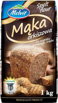 Obrázok produktu pre Mąka Orkiszowa Typ 1400 Melvit 1 kg