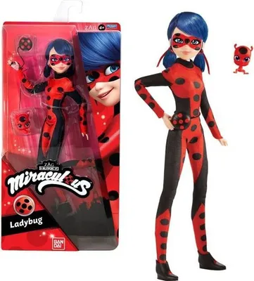 Image de Poupée Ladybug Miraculous, 26 cm, Costume Inédit, Figurine Articulée, BANDAI