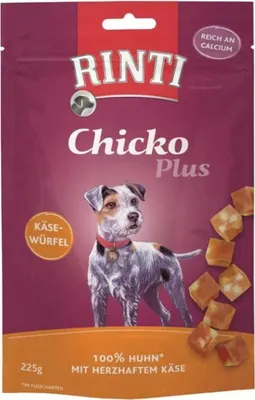 Immagine prodotto di Rinti 225gx9 Chicko Plus Formaggio a Cubetti Pollo