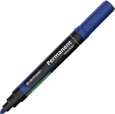 Obrázek produktu pro Permanentní popisovač Centropen 8566 - kulatý hrot, modrý