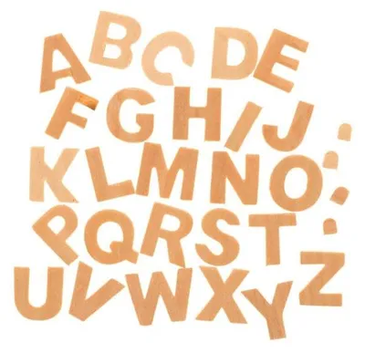 Produktbild von Glorex Buchstaben aus Holz 26 Stück
