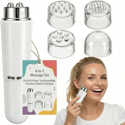 Produktbild von Elektrische Gesichtsmassagegerät, Akupressur Massagegerät Mini- Electric- Akkupressur für Schmerzlinderung Muskeln, Anti-Aging & Hautverjüngung