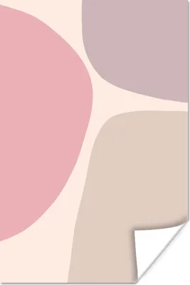Produktbild von MuchoWow® Poster Gestaltung - Pastell - Minimalismus 60x90 cm - Wanddekoration