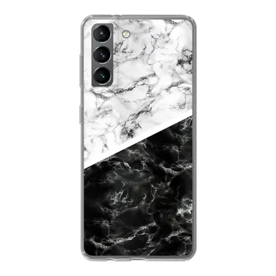 Produktbild von MuchoWow® Handyhülle Schutzhülle Hülle für Samsung Galaxy S21 Marmor - Chic - Collage Silikon Softcase Handy Hülle - Softcase