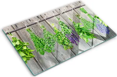 Obrázek produktu pro Kryt varné desky – Kryt na indukční desku – Ochranná skleněná deska – 80x52 cm– Skleněné ochranné desky na sporák –Tvrzené sklo –Bylinný provázek