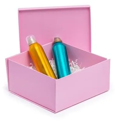 Produktbild von Faltbare Box mit Deckel 250 x 250 x 120 Rosa