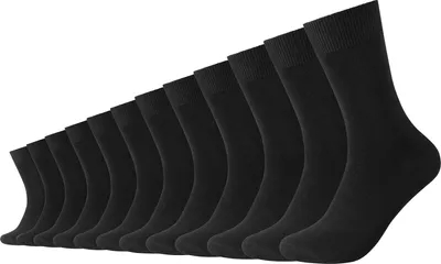 Produktbild von Camano Uni-Socken 12 Paar schwarz 43 - 46
