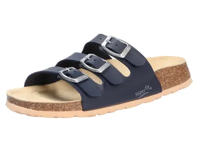 Produktbild von Superfit Fussbettpantoffel Kinder Pantolette Dunkelblau (Ocean), 0-800113-8000 - Gr. 36