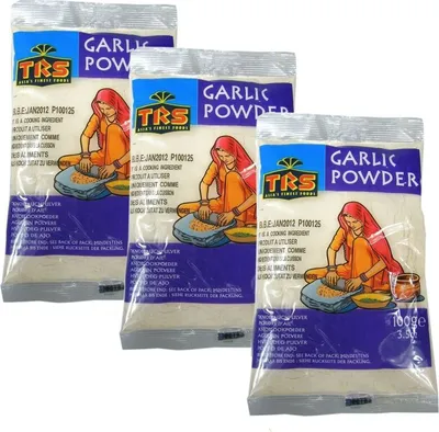 Produktbild von 3er Pack TRS Knoblauchpulver (3x 100g) | Knoblauch gemahlen | GARLIC POWDER
