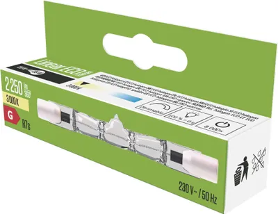 Lineare Halogenlampe J78 120W R7s warmweiss