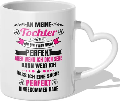 Produktbild von 22Feels Tochter Geschenk Geburtstag 18 Jahre Kinder Tasse Weihnachten Teenager Frauen Kaffeetasse Abi Bachelor Abschlusss Master Meistertitel Konfirmation Firmung (Herzhenkel Weiss)