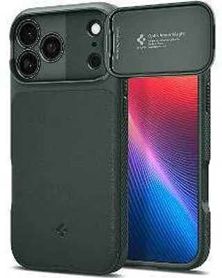 Obrázok produktu pre Spigen Optik Armor (MagFit), Ochranný obal, Apple, iPhone 17 Pro, 16 cm (6.3"), Tmavo zelená