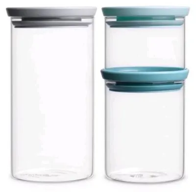 Produktbild von Brabantia 100550 Küchenvorratsbehälter Universalbehälter-Set Glas, Kunststoff