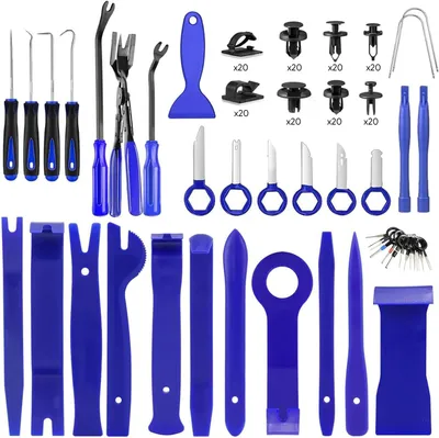 Produktbild von Demontagewerkzeug Set, 200-teilig, für Auto-Interieur, mit Aufbewahrungstasche