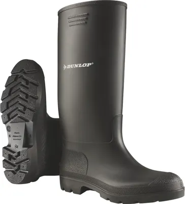 Produktbild von Dunlop 380PP schwarze wasserdichte PVC-Stiefel 48