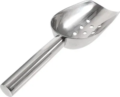 Produktbild von Edelstahl-Eiswürfelschep mit Abflusslöchern für Kaffee und Trockenfrüchte