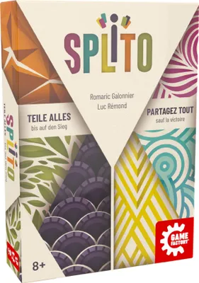 Produktbild von Game Factory Splito Kartenspiel, alle spielen gleichzeitig, für 3-8 Spieler, ab 8 Jahren, Deutsch & Französisch