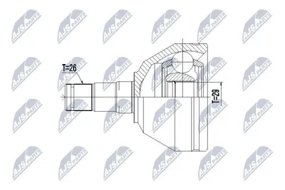 Produktbild von NTY Gelenksatz Antriebswelle Vorne Links für VOLVO XC90 I (275) NPW-VV-075
