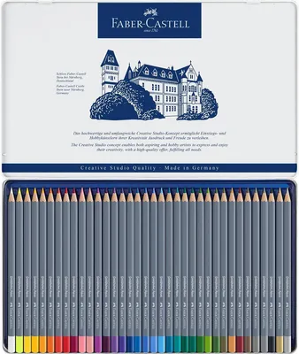 Produktbild von FABER-CASTELL Aqua.stift Goldfaber Aqua 36-Metalletui