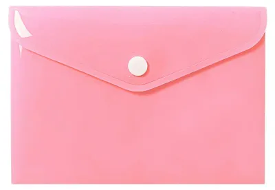 Image de Pochette A6 en polypropylène, rose pastel