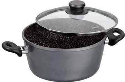 Image de Stoneline Casserole 6741 2 L, 18 cm, Fonte d'aluminium, Gris, Couvercle inclus