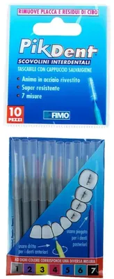 Immagine prodotto di Pikdent Stuzzicolino 1 Grigio 10 Pezzi