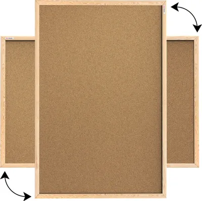 Obrázek produktu pro Korková nástěnka 120x90 ALLboards NATURAL TK129D