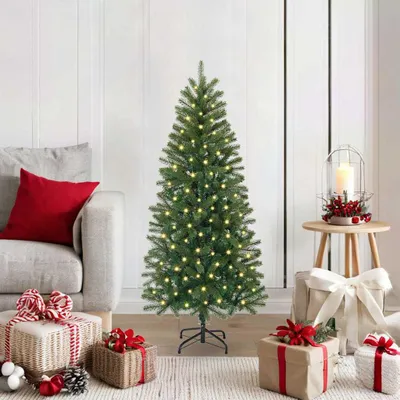 Immagine prodotto di Maison Exclusive - Albero di Natale artificiale, verde, 120 cm, realizzato in PE e PVC